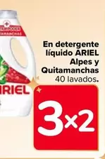 Oferta de Ariel - En Detergente Líquido Alpes Y Quitamanchas en Carrefour