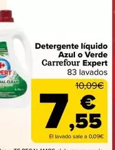 Oferta de Carrefour - Detergente Liquido Azul O Verde Expert por 7,55€ en Carrefour