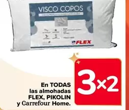 Oferta de Garrefour Home - En Todas Las Almohadas Flex, Pikolin  en Carrefour