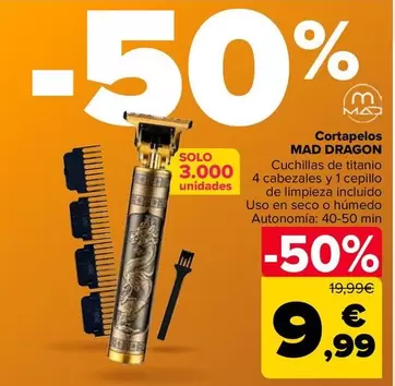 Oferta de Mad Dragon - Cortapelos   por 9,99€ en Carrefour