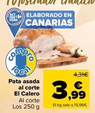 Oferta de Pata Asada Al Corte El Calero  por 3,19€ en Carrefour