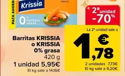 Oferta de Krissia - Barritas  0% Grasa por 5,95€ en Carrefour