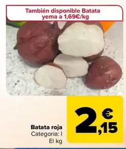 Oferta de Batata Roja  por 2,15€ en Carrefour