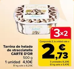 Oferta de Carte d'Or - Tarrina De Helado De Stracciatella en Carrefour