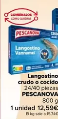 Oferta de Pescanova - Langostino Crudo O Cocido por 12,59€ en Carrefour