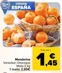 Oferta de Mandarina por 2,89€ en Carrefour