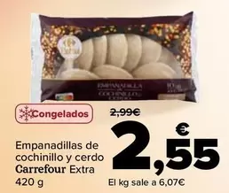 Oferta de Carrefour - Empanadillas De Cochinillo Y Cerdo Extra por 2,55€ en Carrefour