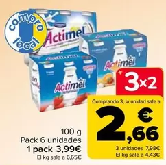 Oferta de Danone - Actimel en Carrefour