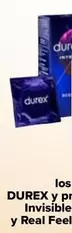 Oferta de Durex - En Todos Los Lubricantes Y Preservativos Invisible, Rinde Mas Y Real Feel en Carrefour