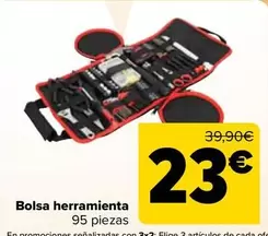 Oferta de Bolsa Herramienta por 23€ en Carrefour