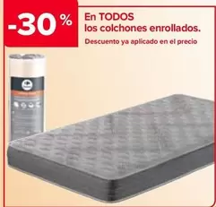 Oferta de En Todos Los Colchones Enrollados en Carrefour