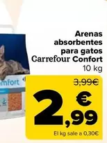 Oferta de Carrefour - Arenas Absorbentes Para Gatos Confort por 2,99€ en Carrefour