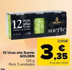 Oferta de Golden - 12 Uvas Ano Suerte por 3,35€ en Carrefour