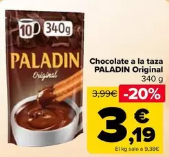 Oferta de Paladín - Chocolate A La Taza Original por 3,19€ en Carrefour