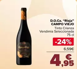 Oferta de Campo Viejo - D.O.Ca. "Rioja" por 4,95€ en Carrefour