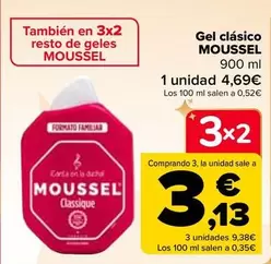 Oferta de Moussel - Gel Clasico en Carrefour