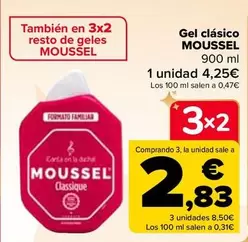 Oferta de Moussel - Gel Clasico en Carrefour