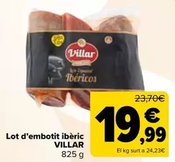 Oferta de Villar - Lote De Embutido Iberico por 19,99€ en Carrefour