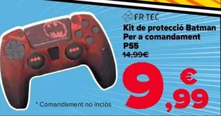 Oferta de Kit De Proteccion Batman Para Mando Ps5 por 9,99€ en Carrefour