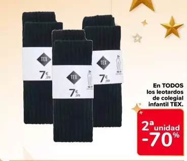 Oferta de TEX - En Todos Los Leotardos De Colegial Infantil en Carrefour