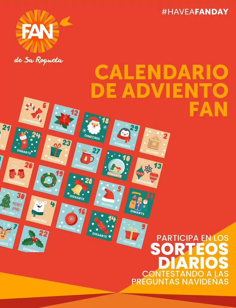 Oferta de Calendario De Adviento Fan en Fan Mallorca Shopping