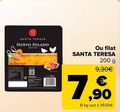 Oferta de Santa Teresa - Huevo Hilado por 7,9€ en Carrefour