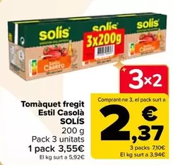 Oferta de Solís - Tomate Frito Estilo Casero en Carrefour