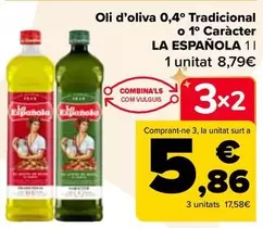 Oferta de La Española - Aceite De Oliva 0,4o Tradicional O 1o Caracter en Carrefour