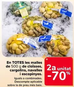 Oferta de En Todas Las Mallas De Almejas, Bígaros, Navajas Y Berberechos en Carrefour