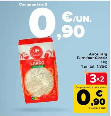 Oferta de Carrefour - Arroz Largo Classic en Carrefour