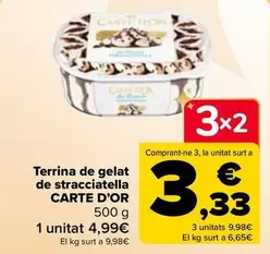 Oferta de Carte d'Or - Tarrina De Helado De Stracciatella en Carrefour