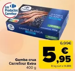 Oferta de Carrefour Extra - Gamba Cruda  por 5,95€ en Carrefour