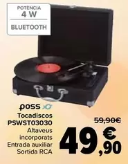 Oferta de Poss - Tocadiscos PSWST03030 por 49,9€ en Carrefour