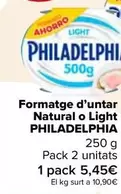 Oferta de Philadelphia - Queso De Untar Natural O Light en Carrefour