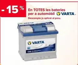 Oferta de Varta - En Todas Las Baterias Para Automovil en Carrefour