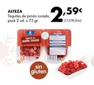 Oferta de Alteza - Taquitos De Jamon Curado por 2,59€ en Supermercados Lupa