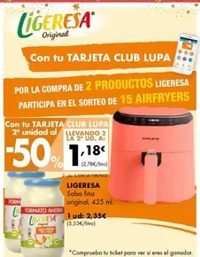 Oferta de Ligeresa - Salo Fina Original por 2,35€ en Supermercados Lupa