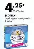 Oferta de Scottex - Papel Higienico Megarollo por 4,25€ en Supermercados Lupa