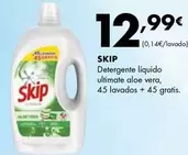 Oferta de Skip - Detergente Liquido Ultimate Aloe Vera por 12,99€ en Supermercados Lupa