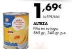 Oferta de Alteza - Pina En Su Jugo por 1,69€ en Supermercados Lupa