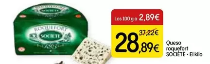 Oferta de Societe - Queso Roquefort por 28,89€ en Dialprix