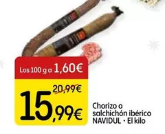 Oferta de Navidul - Chorizo O Salchichon Iberico por 15,99€ en Dialprix