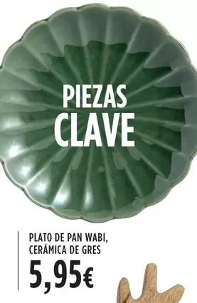 Oferta de Pan - Plato De  Wabi, Cerámica De Gres por 5,95€ en El Corte Inglés