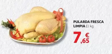 Oferta de Pularda Fresca Limpia por 7,65€ en Alcampo