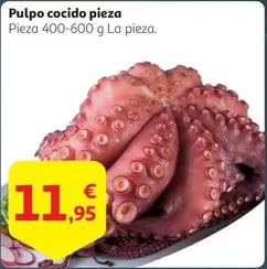 Oferta de Pulpo -  Cocido Pieza por 11,95€ en Alcampo