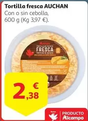 Oferta de Auchan - Tortilla Fresca por 2,38€ en Alcampo