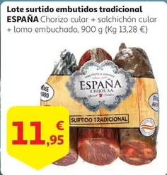 Oferta de España - Lote Surtido Embutidos Tradicional por 11,95€ en Alcampo