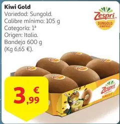 Oferta de Kiwi - Kiwi Gold por 3,99€ en Alcampo