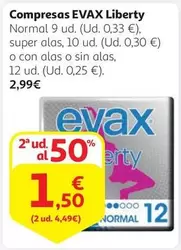 Oferta de Evax - Compresas Liberty por 2,99€ en Alcampo