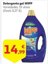 Oferta de Wipp - Detergente Gel por 14,99€ en Alcampo